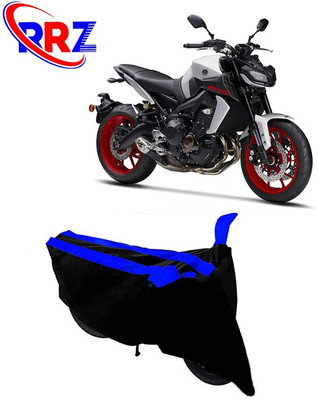 RRZ Waterproof Two Wheeler Cover for Yamaha(MT 9, Black, Blue)