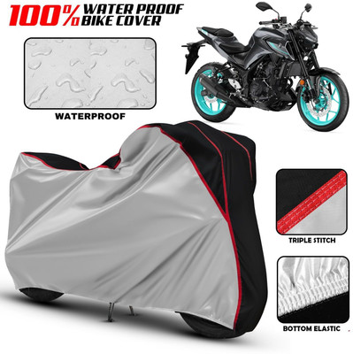 xodi Waterproof Two Wheeler Cover for Yamaha(MT-03, Silver, Black, Multicolor)