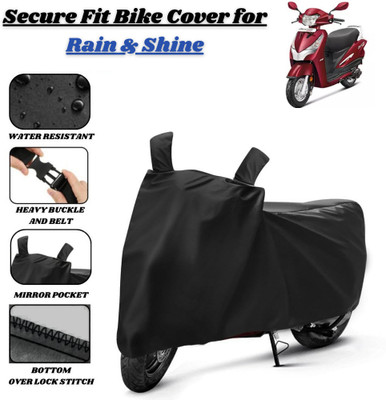 Delphinium Waterproof Two Wheeler Cover for Hero(Destini 125, Black)