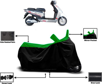 Amexride Two Wheeler Cover for Hero Electric(Electric NYX BS6, Green)
