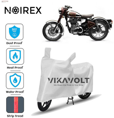NOIREX Waterproof Two Wheeler Cover for Royal Enfield(Bullet 500, Silver)