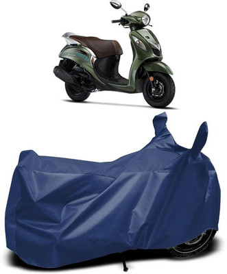 AASHTIK MART Two Wheeler Cover for Yamaha(Fascino, Blue)