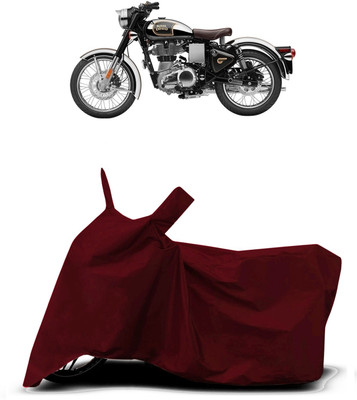 VESMEI Two Wheeler Cover for Royal Enfield(Classic Squadron BS6, Red)