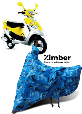 ENTIRELY ELITE Two Wheeler Cover for TVS(Scooty Pep+, Blue)