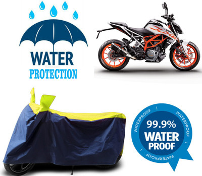 Mdstar Waterproof Two Wheeler Cover for KTM(Duke 200, Multicolor)