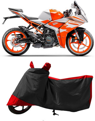 GROFATIK Two Wheeler Cover for KTM(RC 200 BS6, Red)