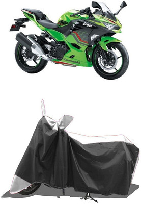 SUGASHRI Waterproof Two Wheeler Cover for Kawasaki(Ninja 400 BS6, White, Black)
