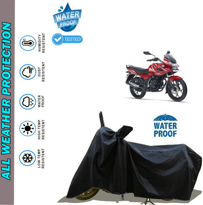 AutoGalaxy Waterproof Two Wheeler Cover for Bajaj(Discover 150 f, Black)