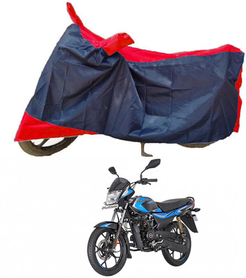 Mdstar Waterproof Two Wheeler Cover for Bajaj(Platina 110 H-Gear, Red, Blue)