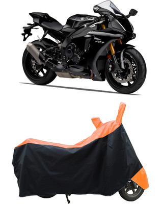 Coxtor Waterproof Two Wheeler Cover for Yamaha(YZF R1 BS6, Orange)