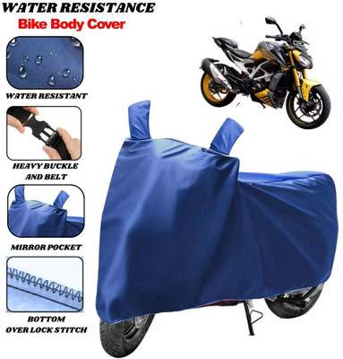 SRP PRODUCT Waterproof Two Wheeler Cover for TVS(Apache RTR 310, Blue)