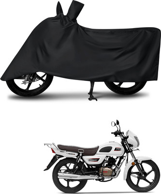 DeepShakshi AUTOMOTIVE Waterproof Two Wheeler Cover for TVS(Radeon, Black)