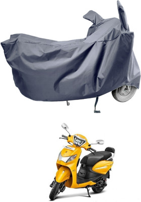 Amexride Two Wheeler Cover for Hero(MotoCorp Pleasure Plus, Grey)