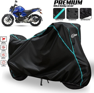 xodi Waterproof Two Wheeler Cover for Yamaha(FZ S FI New BS6, Black, Blue, Multicolor)