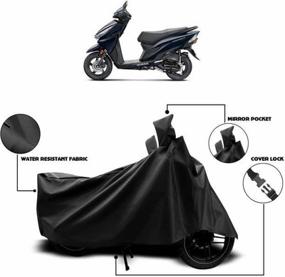 smwzxyu Waterproof Two Wheeler Cover for Honda(Grazia, Black)