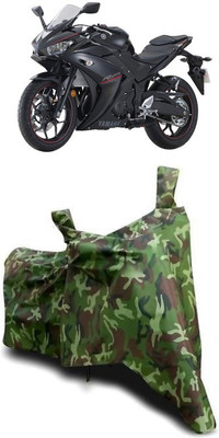 ATBROTHERS Waterproof Two Wheeler Cover for Yamaha(YZF R25, Multicolor, Green)