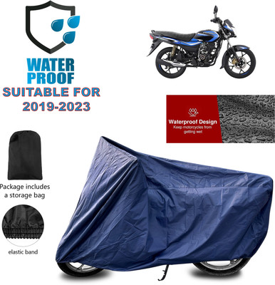 PAGORA Waterproof Two Wheeler Cover for Bajaj(Platina 110 H-Gear BS6, Blue)