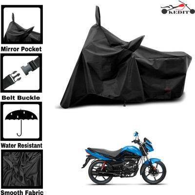 KEDIT Two Wheeler Cover for Universal For Bike(Splendor I Smart, Black)