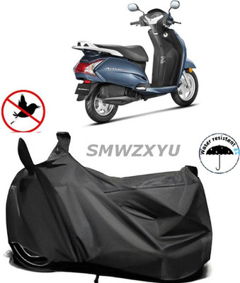 smwzxyu Waterproof Two Wheeler Cover for Honda(Activa 125, Black)