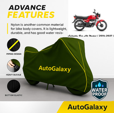 AutoGalaxy Waterproof Two Wheeler Cover for Hero(HF Dawn BS6, Green)
