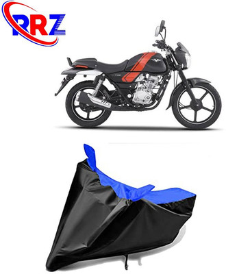 RRZ Waterproof Two Wheeler Cover for Bajaj(V15, Black, Blue)