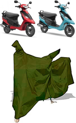 Amexride Two Wheeler Cover for TVS(Pep Plus, Maroon)