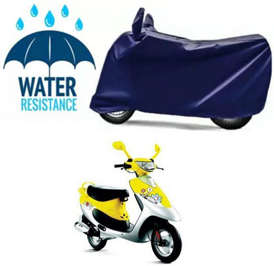 Furious3D Two Wheeler Cover for TVS(Scooty Pep Plus, Blue)