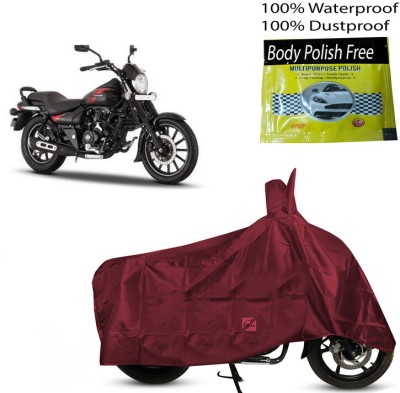 EGAL Waterproof Two Wheeler Cover for Bajaj(Avenger Street 220, Maroon)