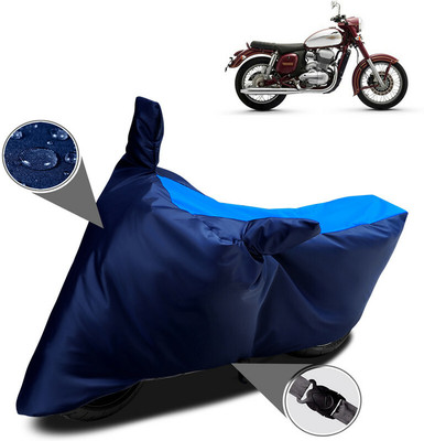 Mdstar Waterproof Two Wheeler Cover for JAWA(300, Blue)