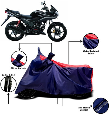 DeepShakshi AUTOMOTIVE Two Wheeler Cover for Honda(CBF, Red, Blue)