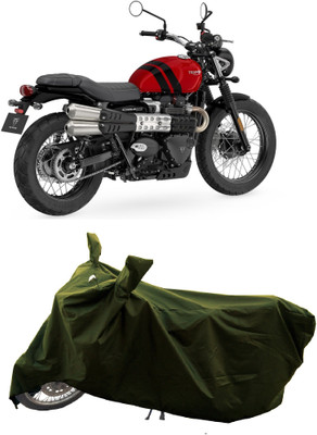 GROFATIK Two Wheeler Cover for Triumph(Street Scrambler BS6, Green)