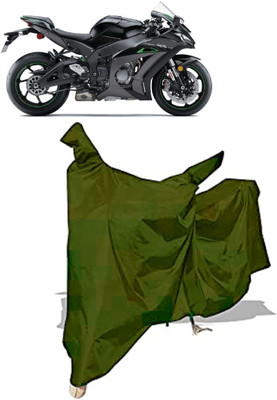 Amexride Two Wheeler Cover for Kawasaki(Ninja ZX-10R SE, Maroon)