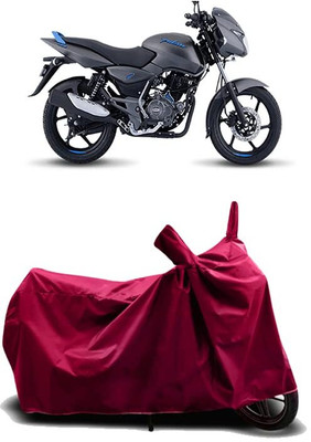 KEDIT Two Wheeler Cover for Bajaj(Pulsar 125, Maroon)