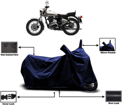 KEDIT Two Wheeler Cover for Royal Enfield(Bullet 350, Black)