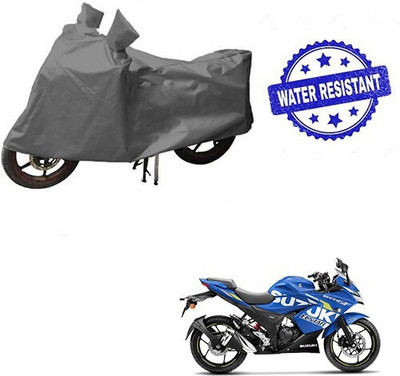 MMSSTAR Waterproof Two Wheeler Cover for Suzuki(Gixxer SF, Grey)