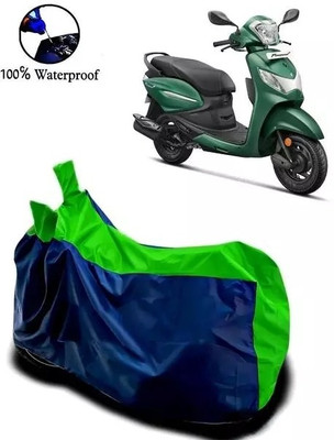 Sunguard Two Wheeler Cover for Hero(Pleasure Plus, Blue, Green)