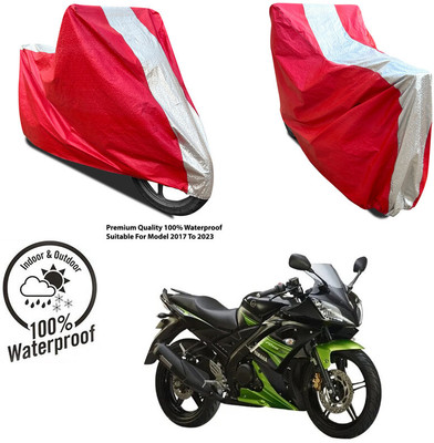 AUTOCAD Waterproof Two Wheeler Cover for Hero(Maestro, Silver, Red)