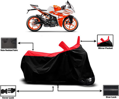 Amexride Two Wheeler Cover for KTM(RC 125 BS6, Red)