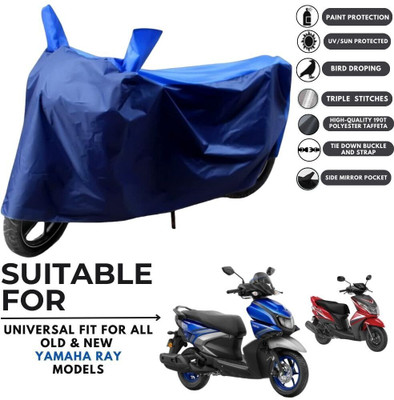 MADAFIYA Two Wheeler Cover for TVS(Scooty Pep Plus BS6, Blue, Blue)