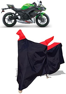 Amexride Two Wheeler Cover for Kawasaki(Ninja 650 bs6, Black)