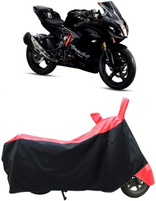 Coxtor Waterproof Two Wheeler Cover for TVS(Apache RTR 310 BS6, Red)