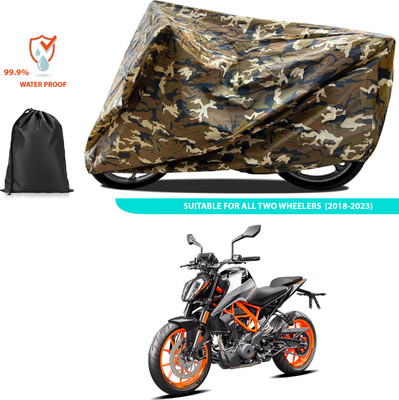 PAGORA Waterproof Two Wheeler Cover for KTM(390 Duke BS6, Yellow)
