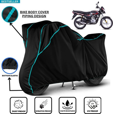 LE PRA Waterproof Two Wheeler Cover for Bajaj(Platina 100 DTS-i, Black)
