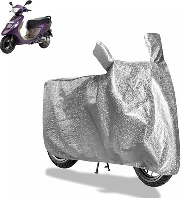 aksmit Waterproof Two Wheeler Cover for TVS(Zest 110, Silver)
