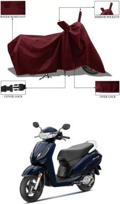 Mdstar Waterproof Two Wheeler Cover for Honda(Activa 6G, Maroon)