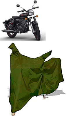 Amexride Two Wheeler Cover for Royal Enfield(Bullet 350, Maroon)