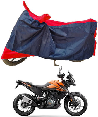 Mdstar Waterproof Two Wheeler Cover for KTM(390 Adventure, Red, Blue)
