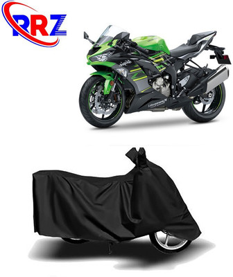 RRZ Waterproof Two Wheeler Cover for Kawasaki(Ninja ZX-6R, Black)