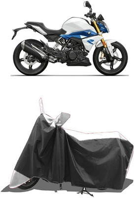 SUGASHRI Waterproof Two Wheeler Cover for BMW(G 310 R, White, Black)