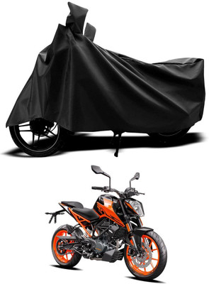 OliverX Waterproof Two Wheeler Cover for KTM(Duke 200, Black)